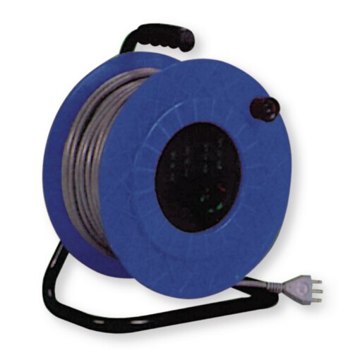 Spina 2P+T 16A - 4 prese +1 Schuko avvolgicavo prolunga